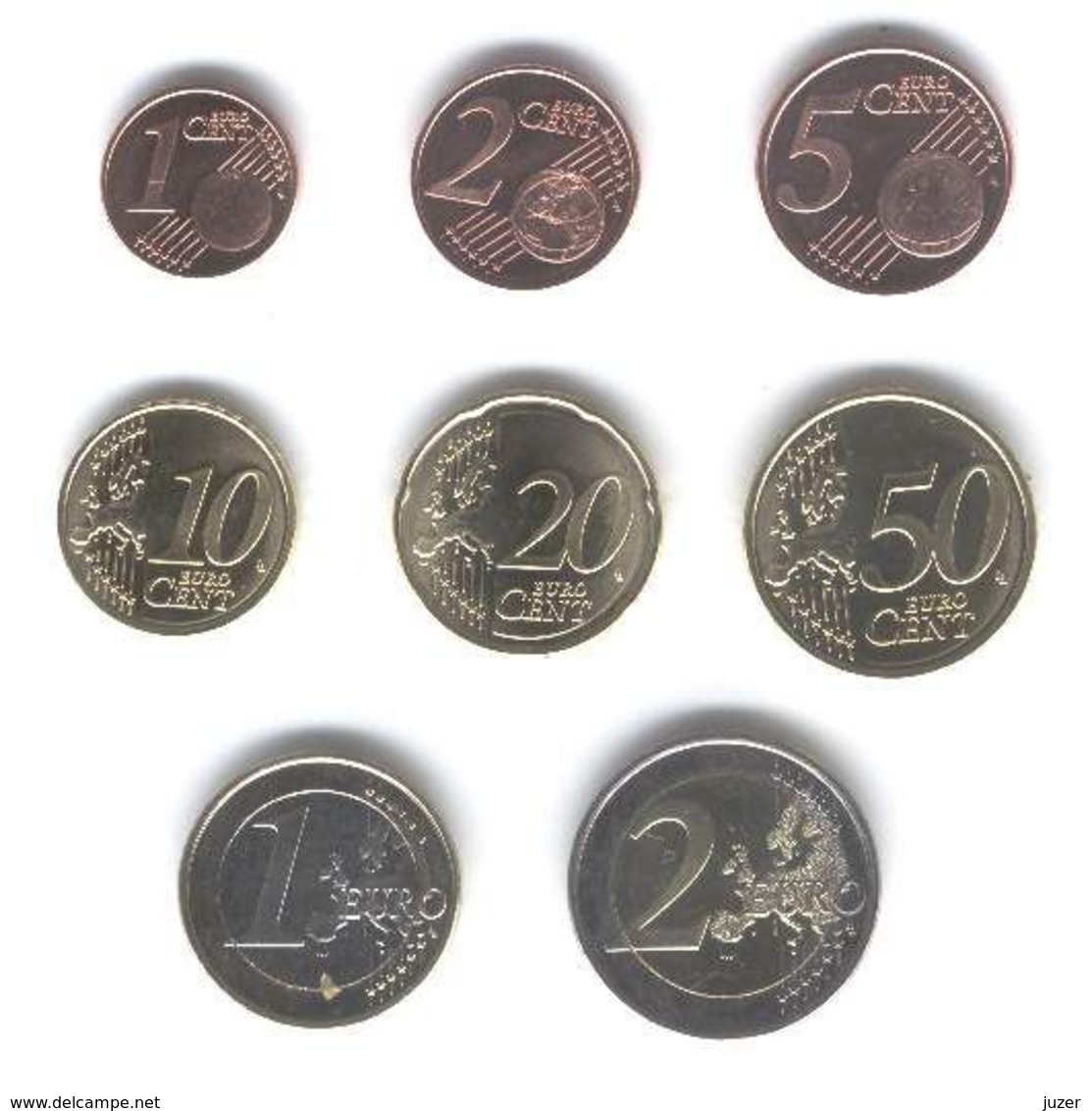 Euro-Kursmünzensatz Aus Estland: 1 Cent - 2 Euro (2011) - Estonia