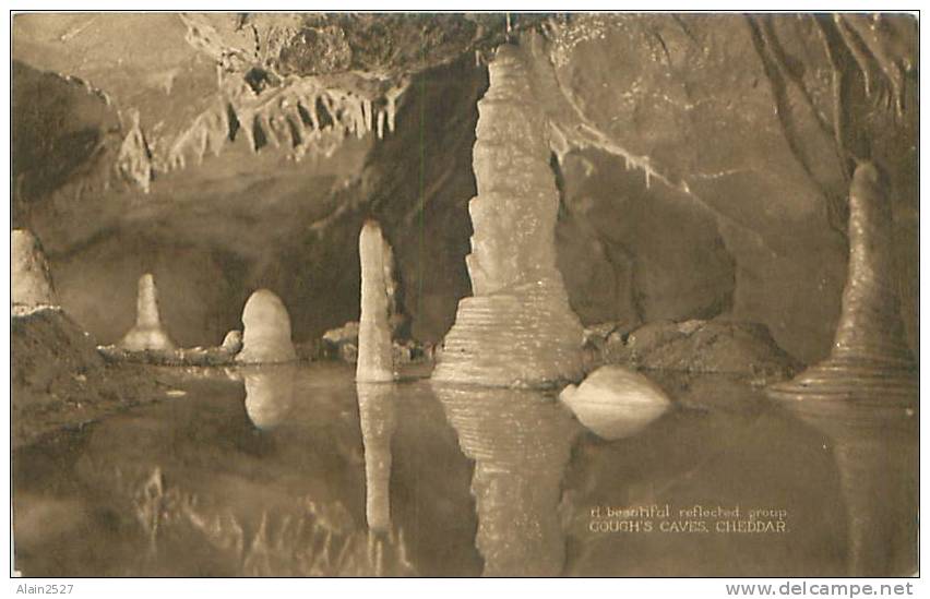 CHEDDAR - A Beautiful Reflected Group - Gough's Caves (William Gough, Cheddar) - Cheddar