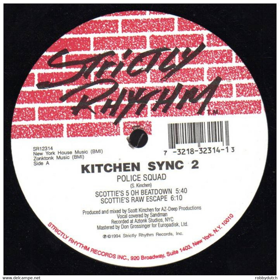 * 12" EP *  KITCHEN SYNC 2 - POLICE SQUAD (USA 1994) - 45 Toeren - Maxi-Single