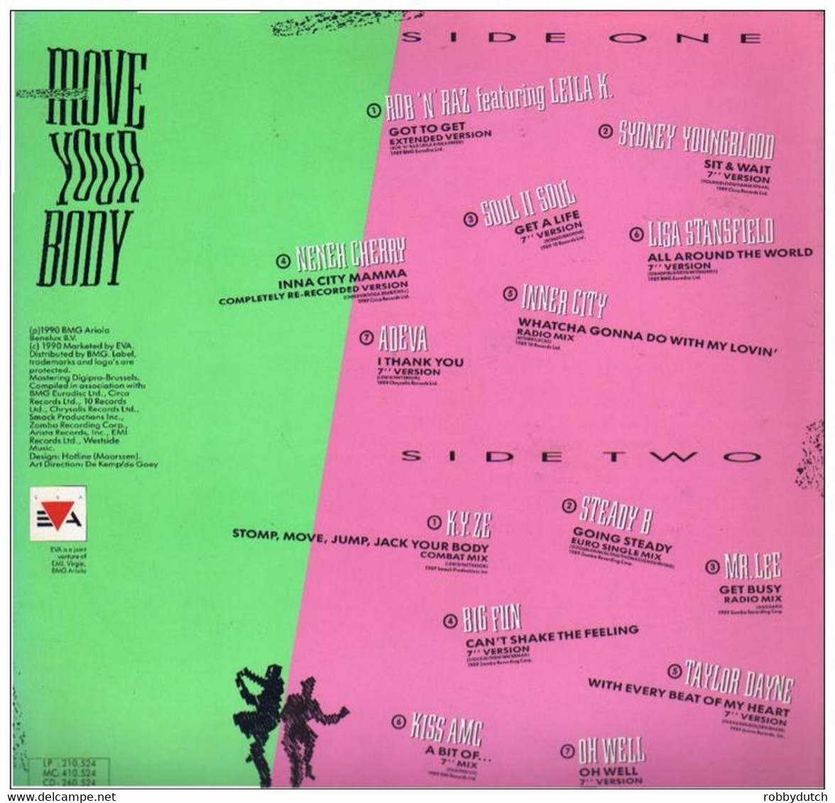 * LP *  MOVE YOUR BODY - VARIOUS ARTISTS (EEC 1990) - Dance, Techno En House