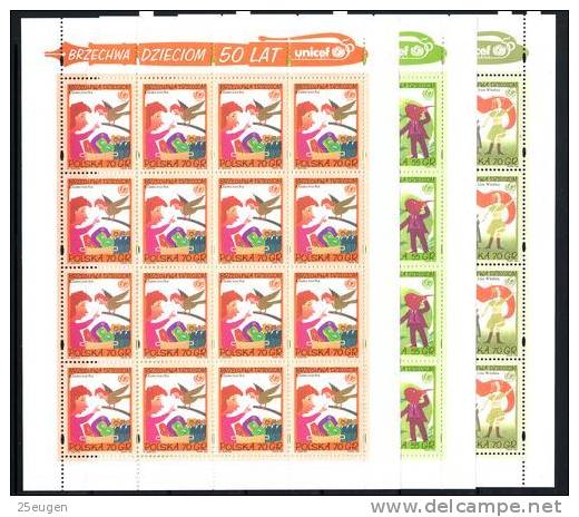 POLAND 1996 MICHEL NO: 3591-96 Klbg MNH - Ungebraucht