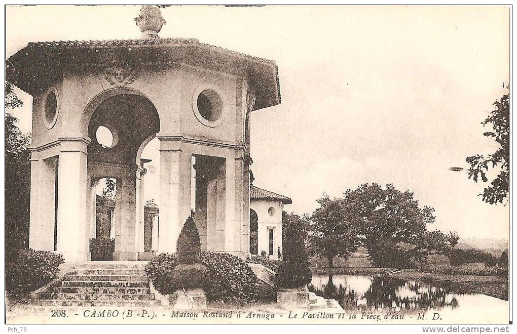 CAMBO MAISON ROSTAND Le Pavillon Et Sa Pièce D'eau - Cambo-les-Bains