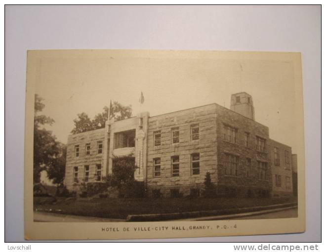 Granby. - Hotel De Ville-City Hall. (9 - 12 - 1948) - Granby