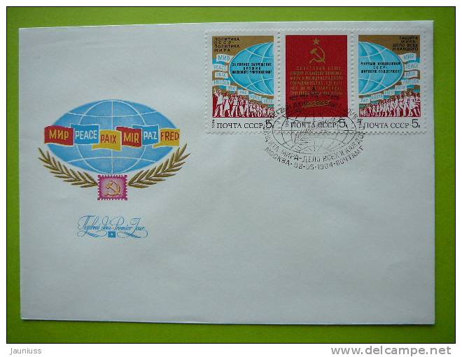 USSR Russia 1983 Politic Set Of FDC - FDC