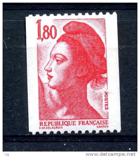 France  -  Roulettes  :  Yv  2223a  **          Avec Numéro Rouge - Coil Stamps