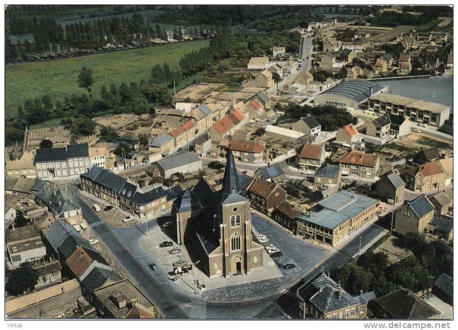 Herck-De-Stad :  Luchtopname Centrum  ( Groot Formaat ) - Herk-de-Stad