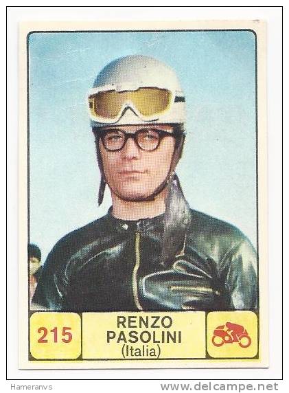 Motorcycling - Italy Renzo Pasolini-  Rare 1968/69 Panini Card - Edizione Italiana