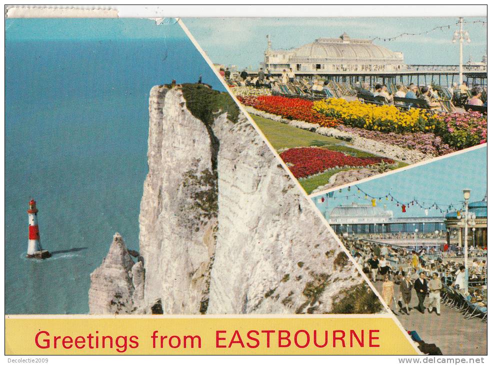 B31206 Beachy Head Carpet Gardens And Pier Grand Parade Used Perfect Shape - Eastbourne