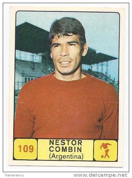 Argentina Nestor Combin  -  1968/69 Panini Card - Edition Italienne