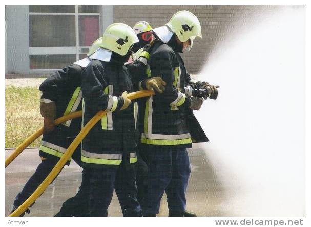 P. Colección 4 Postales / Collection 4 Postcards - BOMBEROS, FIREMEN, FIREFIGHTER, POMPIER, FEUERWEHR (4 Scans !) - Bombero