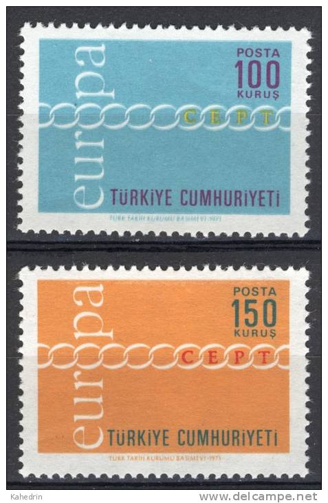 Turkey/Turquie/Türkei 1971, Europa - CEPT **, MNH-VF - Neufs