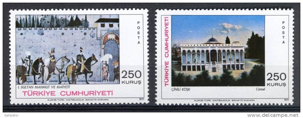 Turkey/Turquie/Türkei 1971, Paintings - Art **, MNH-VF - Neufs