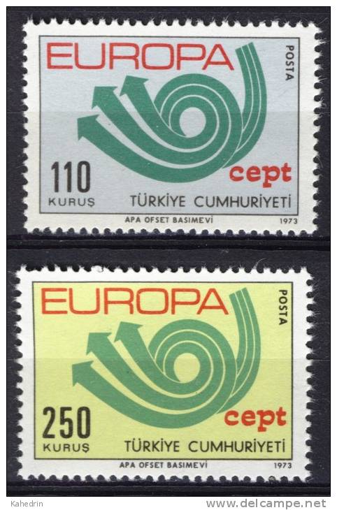 Turkey/Turquie/Türkei 1973, Europa - CEPT **, MNH-VF - Nuevos