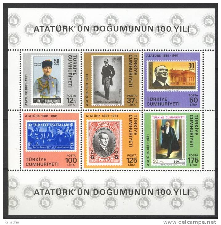 Turkey/Turquie/Türkei 1981, Kemal Atatürk **, MNH - Ungebraucht