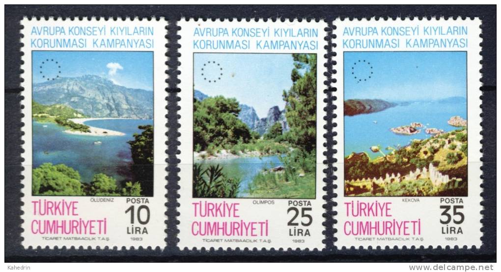 Turkey/Turquie/Türkei 1983, Council Of Europe Campaign - View - Nature **, MNH-VF - Nuevos