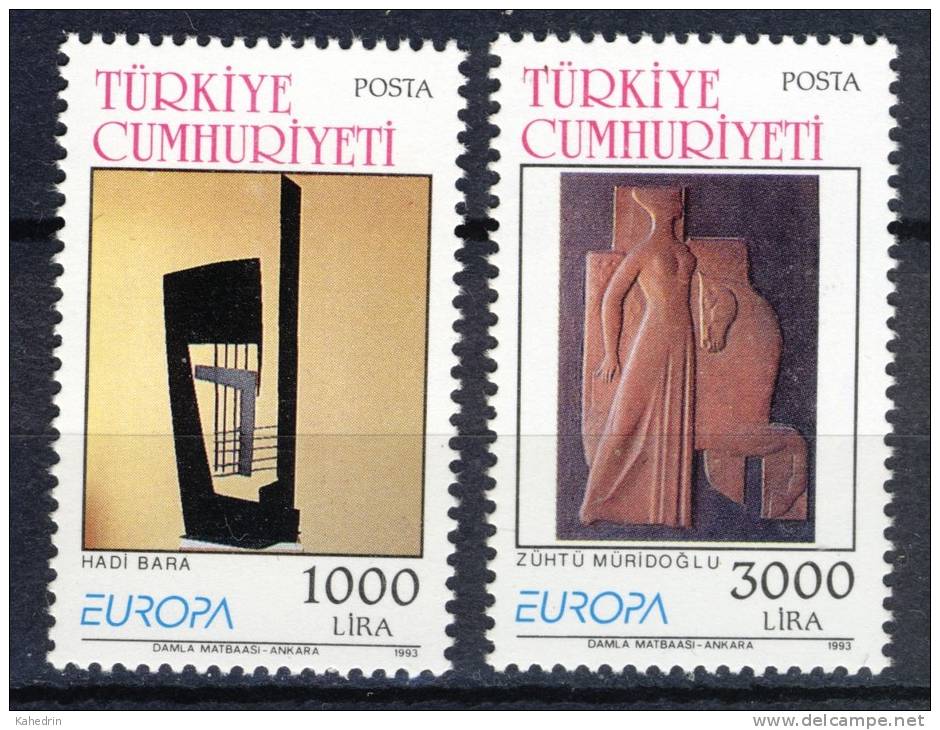 Turkey/Turquie/Türkei 1993, Europa - CEPT - Modern / Todays Art **, MNH-VF - Nuovi