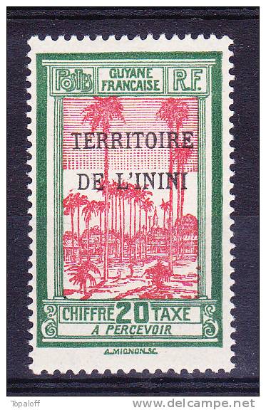 ININI Taxe  N°3 Neuf Sans Charniere Mais Gomme Altérée - Unused Stamps