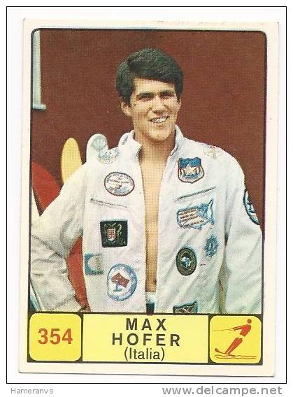 Italy Max Hofer  - 1968/69 Panini Card - - Edizione Italiana