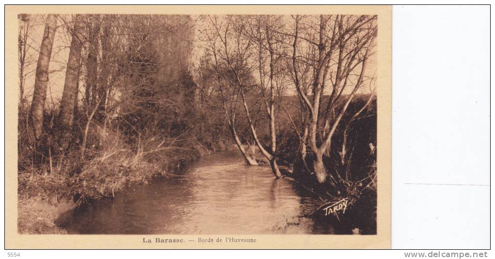 Cpa  13 Bouches Du Rhone La Barasse Les Bords De L Huveaune - Saint Marcel, La Barasse, St Menet