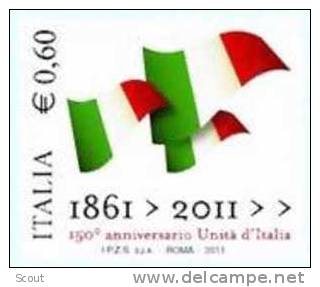 ITALIA - ITALIE - ITALY - 2011 - 150° ANN. UNITA´ D´ITALIA - 1 Valore ** - 2011-20: Neufs