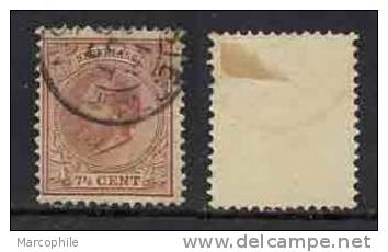 PAYS BAS / 1872-1888 # 20 GUILLAUME III - 7 1/2  C. BRUN ROUGE OBLITERE / COTE 22.50 (ref T378) - Gebruikt