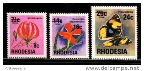 RHODESIA 1976 Def. Serie Zegels Toeslag  Mint 172-174 - Rhodesia (1964-1980)