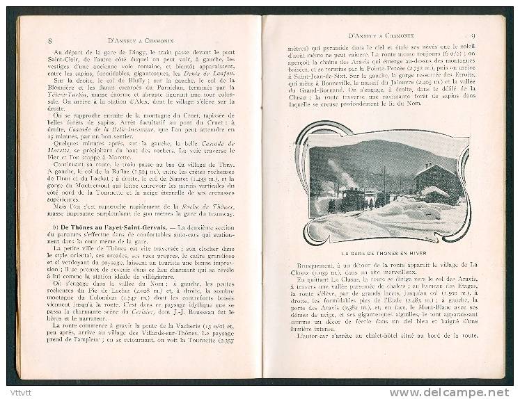 THONES : Ancien Guide De Séjour, 32 Pages Plus 10 Pages De Pub, Nombreuses Photos D´époque, Carte Des Routes... - Rhône-Alpes