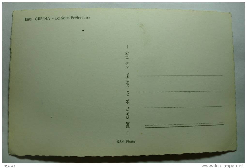 Guelma - La Sous Préfecture - Guelma
