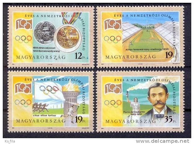 HUNGARY - 1994. Centenary Of International Olympic Committee - MNH - Unused Stamps