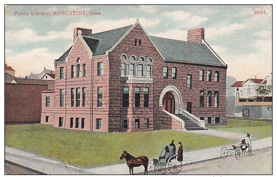 Exterior, Public Library, Muscatine,Iowa,00-10s - Other & Unclassified