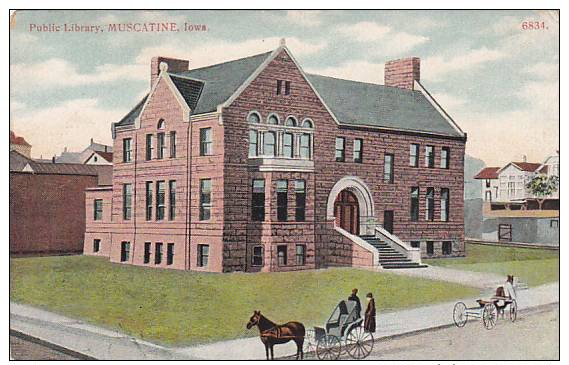 Exterior, Public Library, Muscatine,Iowa,00-10s - Autres & Non Classés