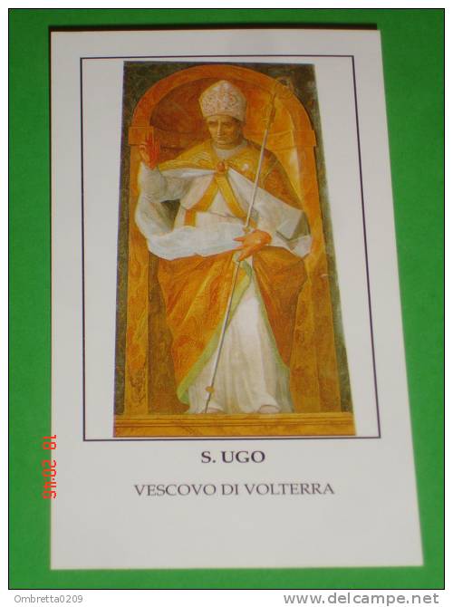 S.UGO Vescovo Di VOLTERRA,Pisa - Santino - Images Religieuses