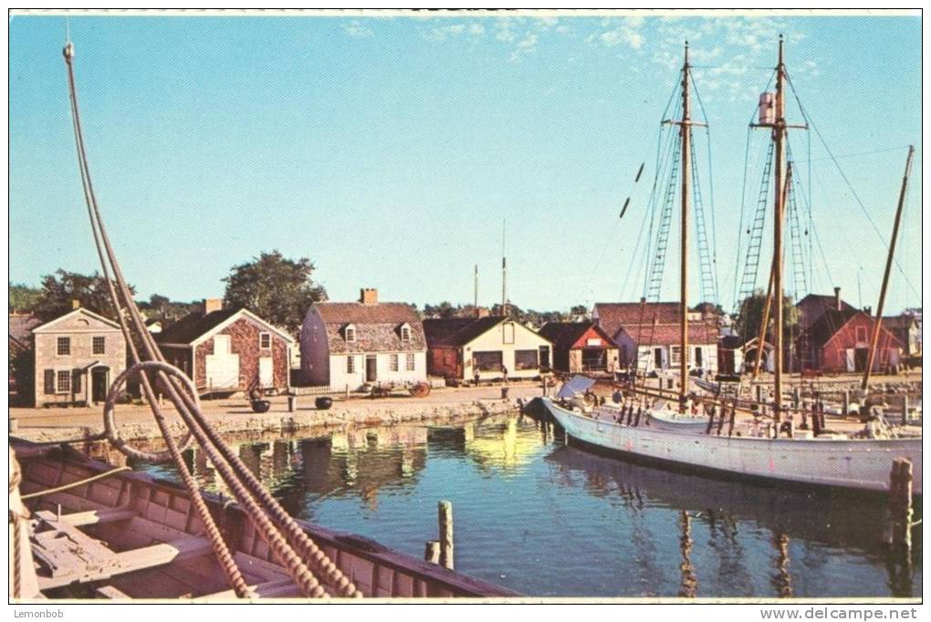 USA – United States – Mystic Seaport, A Living Maritime Museum, Mystic, Connecticut, 1960s Unused Postcard [P5710] - Andere & Zonder Classificatie