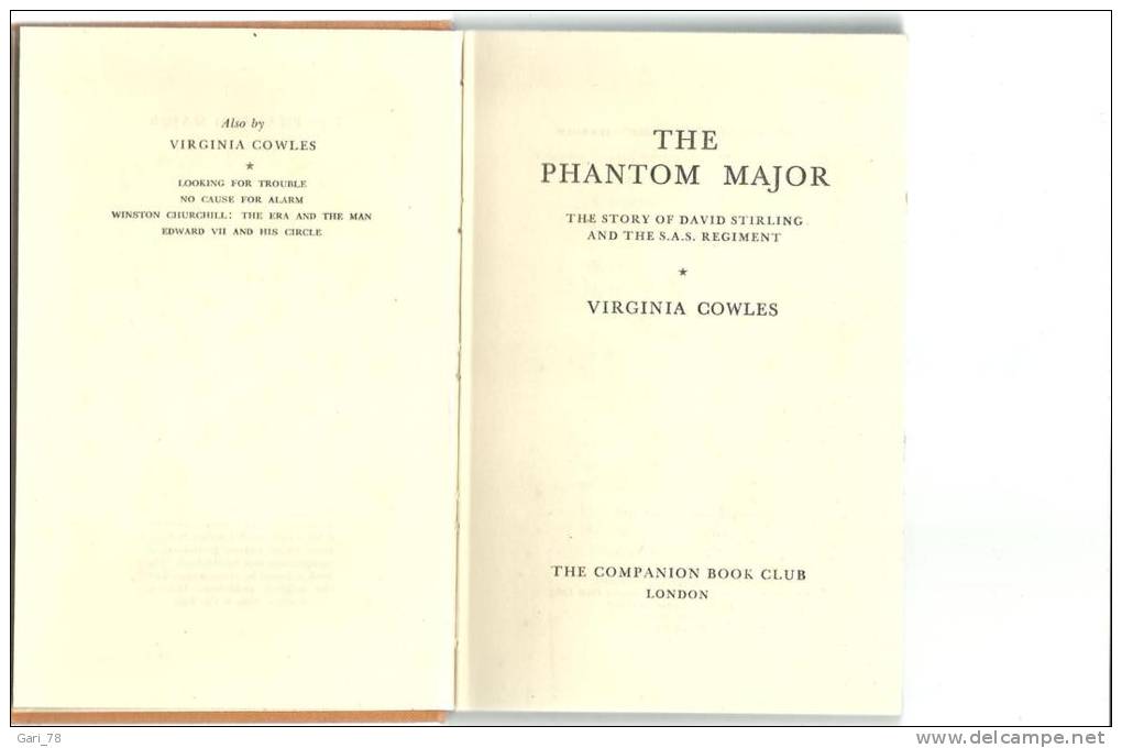 Virginia COWLES The Phantom Major (livre En Anglais) - Otros & Sin Clasificación
