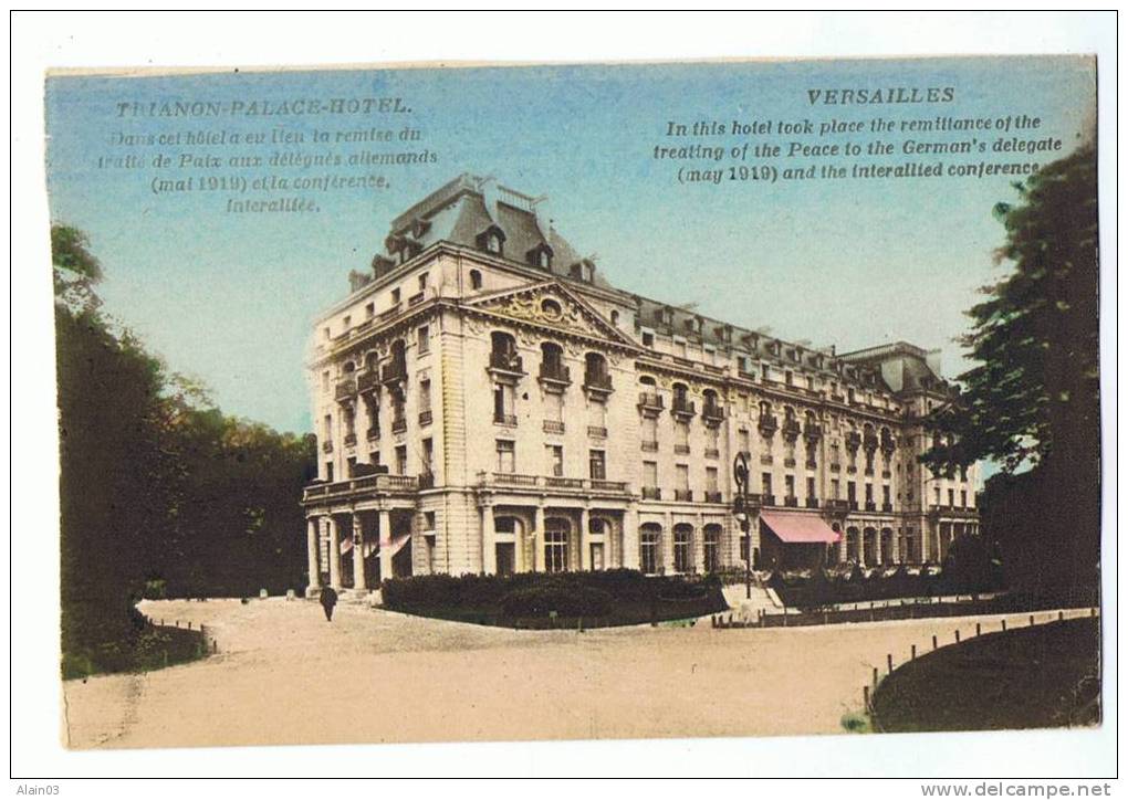 CPA - 78 - VERSAILLES - Trianon Palace Hôtel - Mme MOREAU, Edit. - Versailles