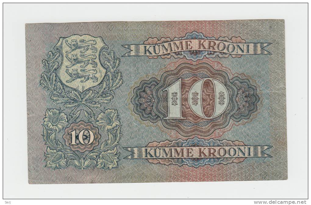 Estonia 10 Krooni 1928 VF++ P 63a 63 A - Estland