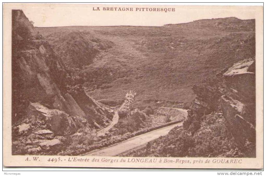 L'entrée Des Gorges Du Longeau à Bon Repos Près De Gouarec - Gouarec
