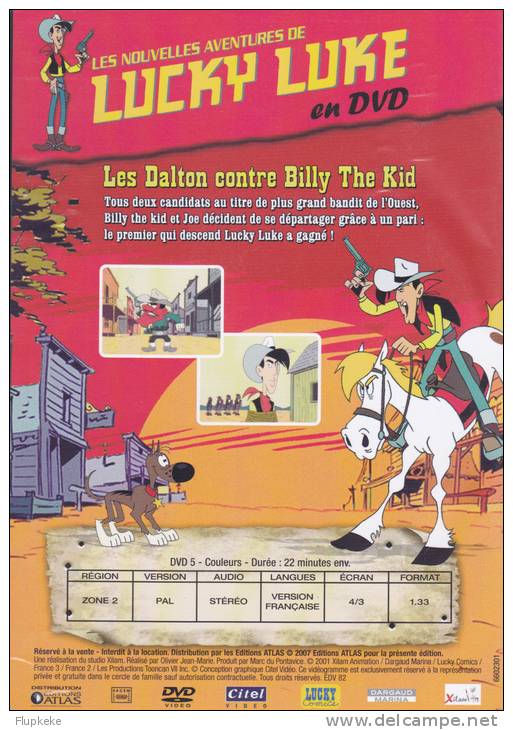 Dvd Lucky Luke En Dvd 1 Zone 2 Version Française Éditions Atlas 2007 - Kinder & Familie