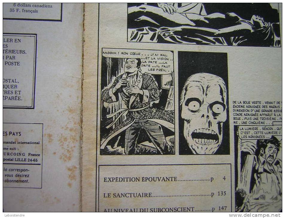 BD PETIT FORMAT-HALLUCINATIONS N° 24 -BENOIT BECKER-EXPEDITION EPOUVANTE-COMICS POCKET-AREDIT 1973 - Hallucination