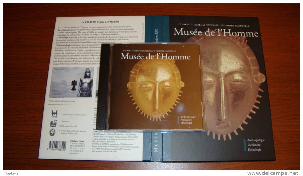 Musée De L´Homme Anthropologie Préhistoire Ethnologie Encyclopédie Sur Cd-Rom Éditions ODA Laser Édition - Encyclopédies