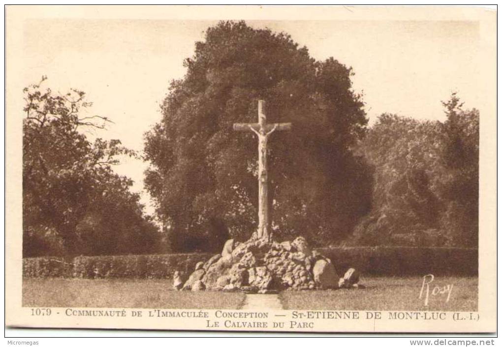 SAINT-ETIENNE DE MONT-LUC. - Communauté De L'Immaculée Conception - Le Calvaire Du Parc - Saint Etienne De Montluc