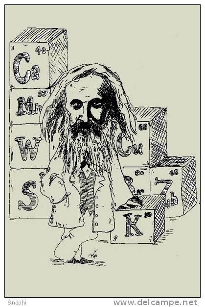 K - KC - 52 @    Chemistry  ,  Dimitri Mendeleev  , Scientist  ( Postal Stationery , Articles Postaux ) - Chimie