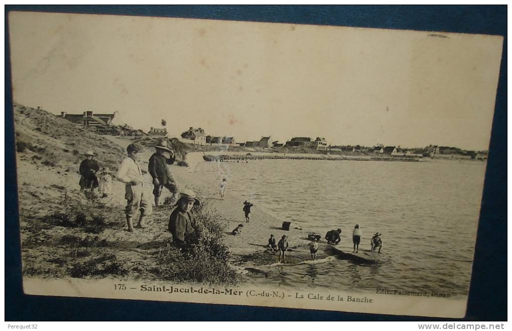 SAINT-JACUT De La MER.La Cale Blanche.Cpa,voyagé,be,animée - Saint-Jacut-de-la-Mer