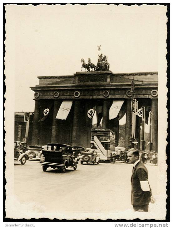 FOTO BERLIN  OLYMPIADE    1936  NAZI  Erhaltung/Cond.  2   Nr. 4747 - Brandenburger Tor