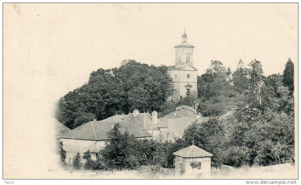 CHATENOIS église Vue De  La Route De Neufchateau Dos Non Divisé Cliché Antérieur à 1903 Timbrée En 1903 - Chatenois