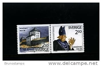 SWEDEN/SVERIGE - 1987  NYKOPINGSHUS - LINKOPING  PAIR  MINT NH - Neufs