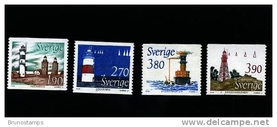 SWEDEN/SVERIGE - 1989  LIGHTHOUSES  SET  MINT NH - Nuevos