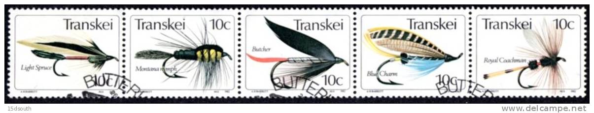 Transkei - 1982 Fishing Flies (3rd Series) Set (o) # SG99a - Transkei
