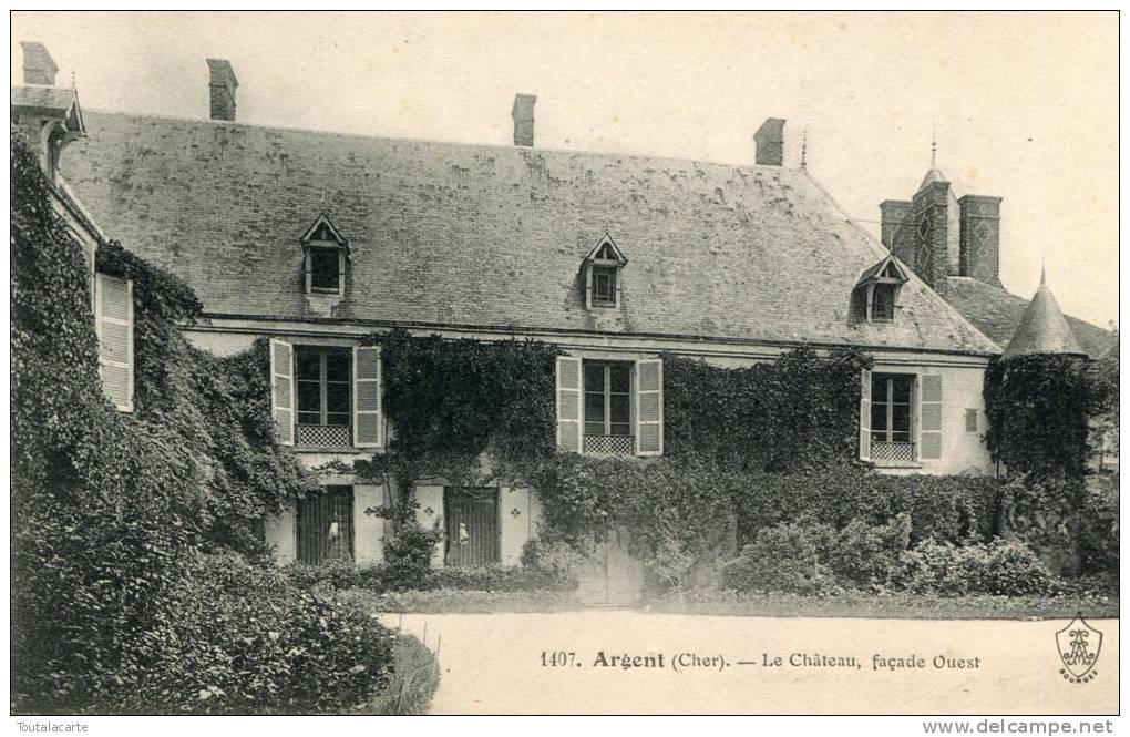 CPA 18 ARGENT LE CHATEAU FACADE OUEST - Argent-sur-Sauldre