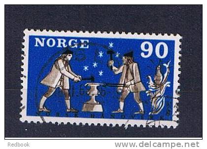 RB 761 - Norway 1968 - Handicrafts 90 Ore  - SG 614 - Fine Used Stamp - Blacksmiths - Anvil - Forge Metal Theme - Oblitérés